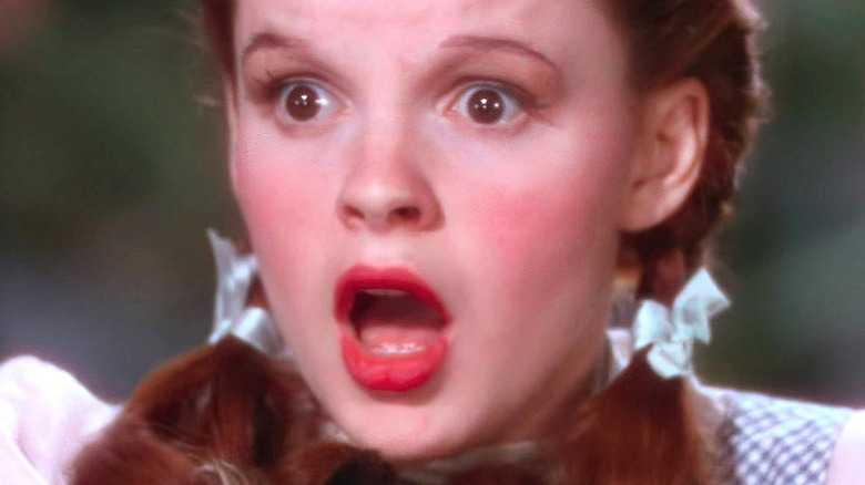 Judy Garland looking shocked