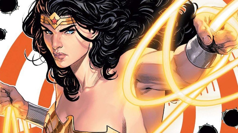 Wonder Woman wielding the Lasso of Truth