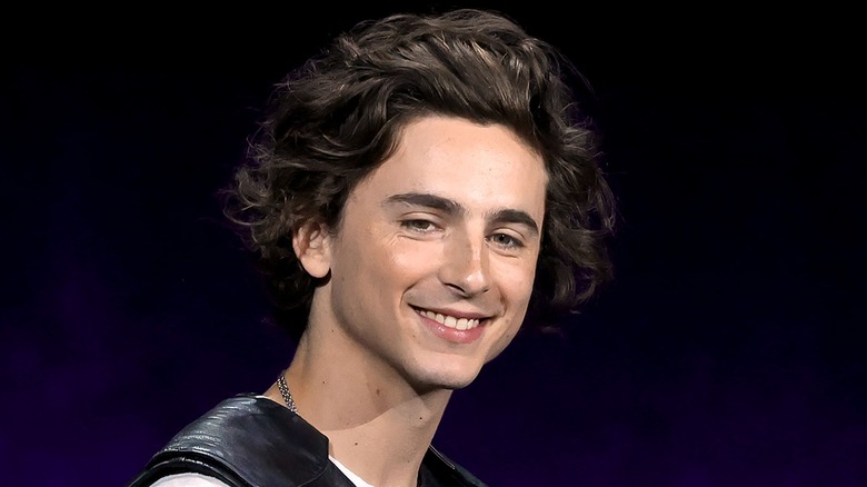 Timothée Chalamet smiling