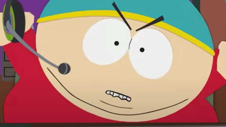 Cartman looks irate