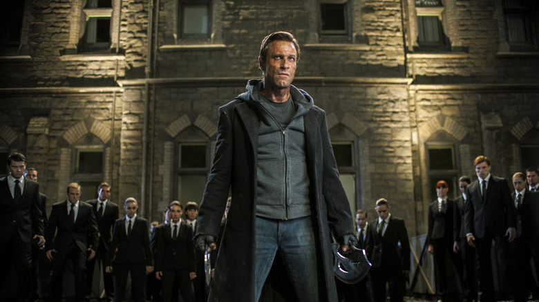 Adam Frankenstein prepared for a grisly battle in I, Frankenstein (2014)