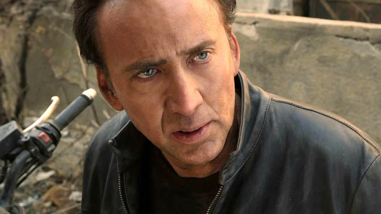 Nicolas Cage glaring in Ghost Rider: Spirit of Vegeance