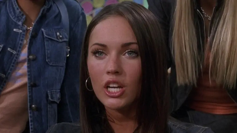 Megan Fox open-mouthed look