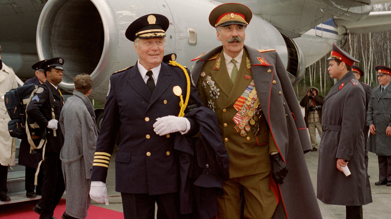 Commandant Rakov arrives in Russia in 'Police Academy: Mission to Moscow' (1994)