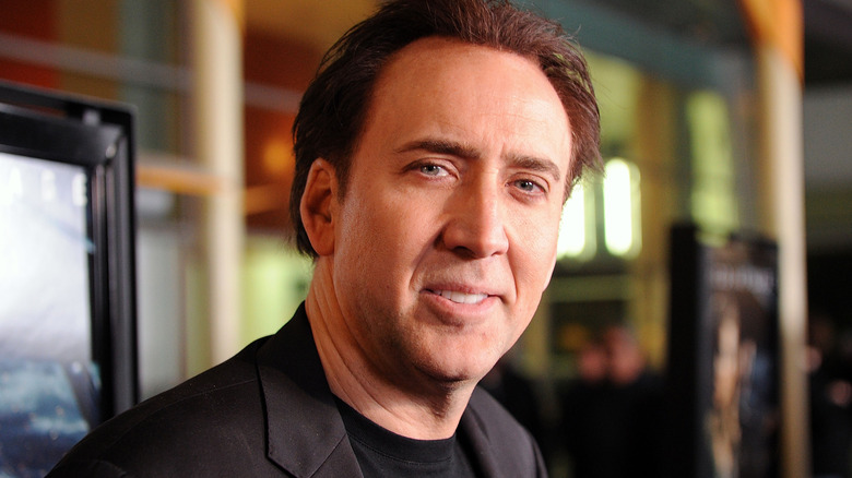 Nicolas Cage smiling