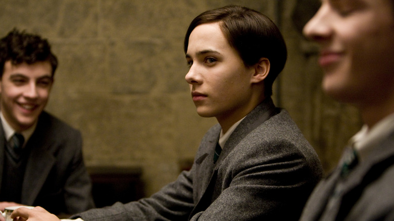 Young Tom Riddle with other Hogwarts students in Harry Potter and the Half-Blood Prince