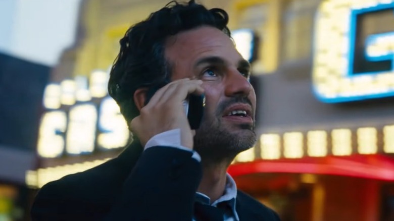 Now You See Me Rhodes talks on phone