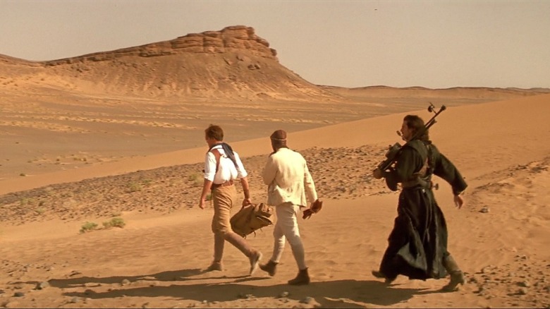 Heroes marching in the desert