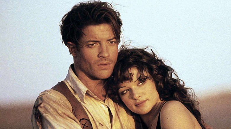 Brendan Fraser and Rachel Weisz in The Mummy