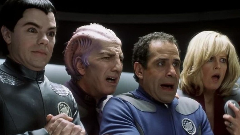 The Galaxy Quest crew in trouble