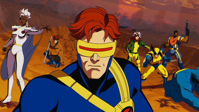 Cyclops leading X-Men