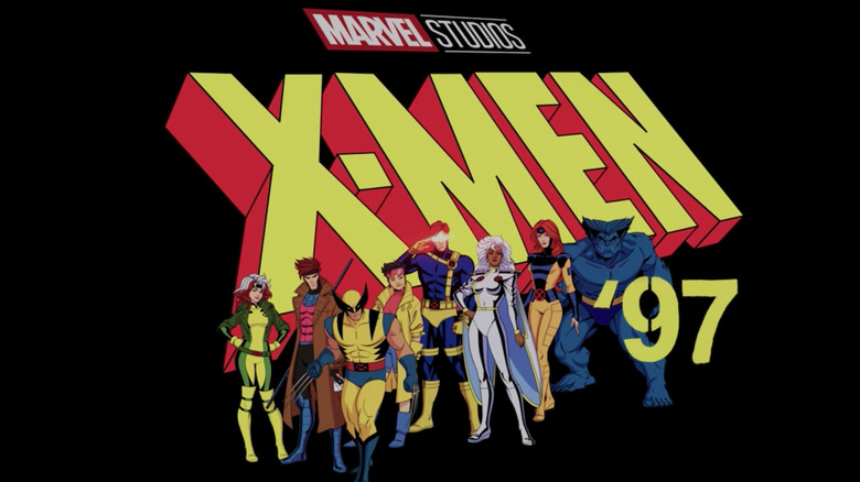 X-Men in front X-Men '97 logo