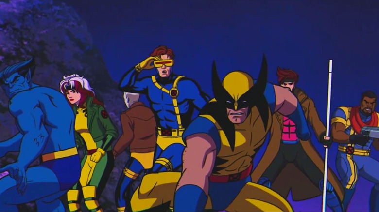 The X-Men outside