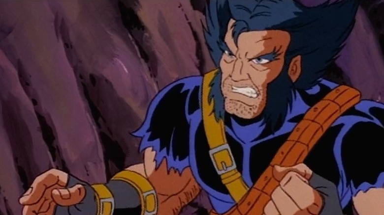 Wolverine of the future grimacing