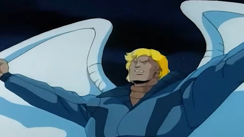 Angel with feather wings on X-Men: The Animated Series