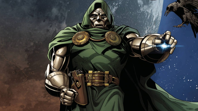Doctor Doom with a raven