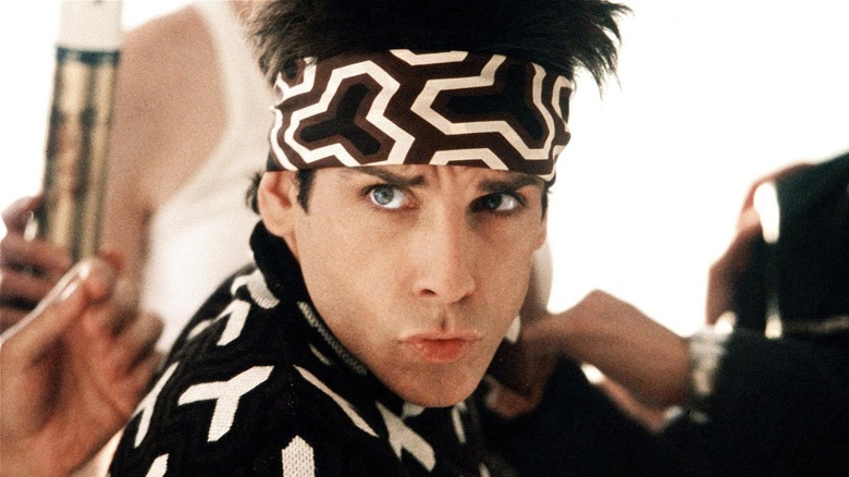 Derek Zoolander surrounded by makeup artists in 