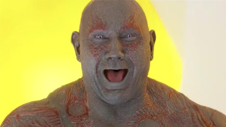 Drax laughing maniacally in 