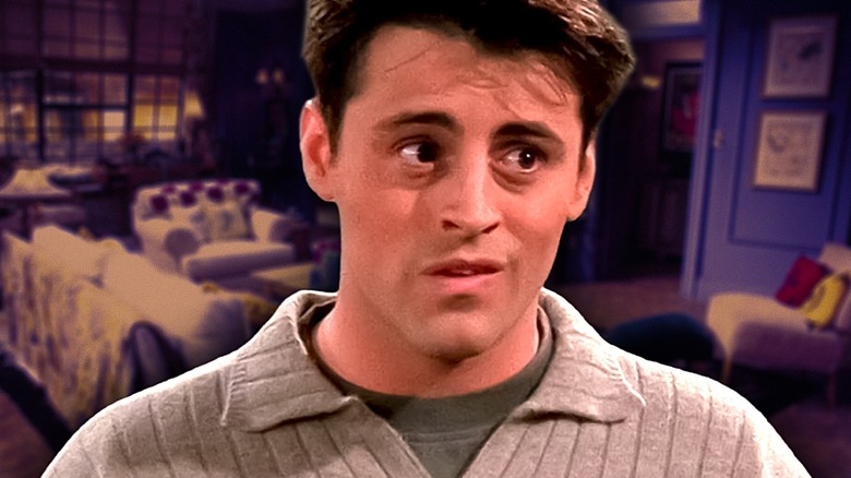 Joey Tribbiani making a goofy face on Friends