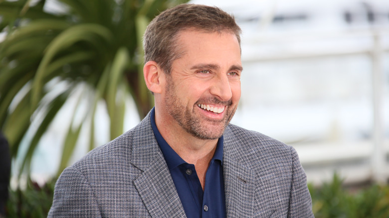 Steve Carell smiling at the 