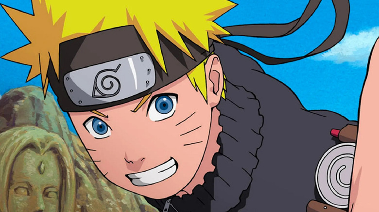 Naruto smiling in Shippuden 