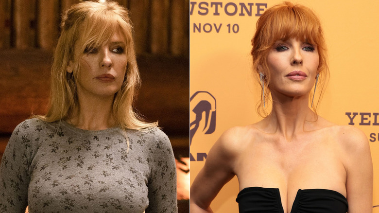 Kelly Reilly and Beth Dutton side-by-side