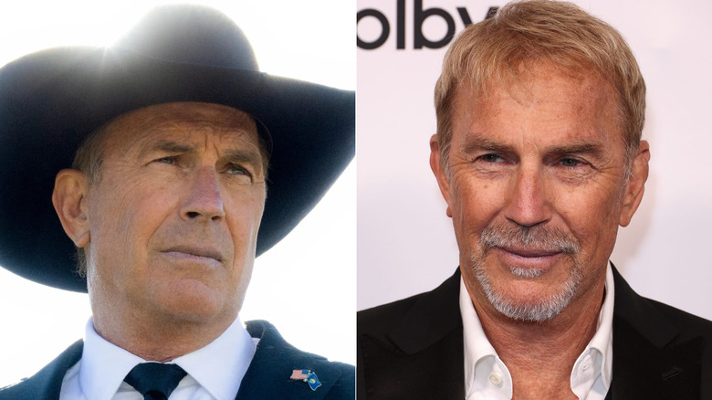 John Dutton versus a smiling Kevin Costner on the red carpet