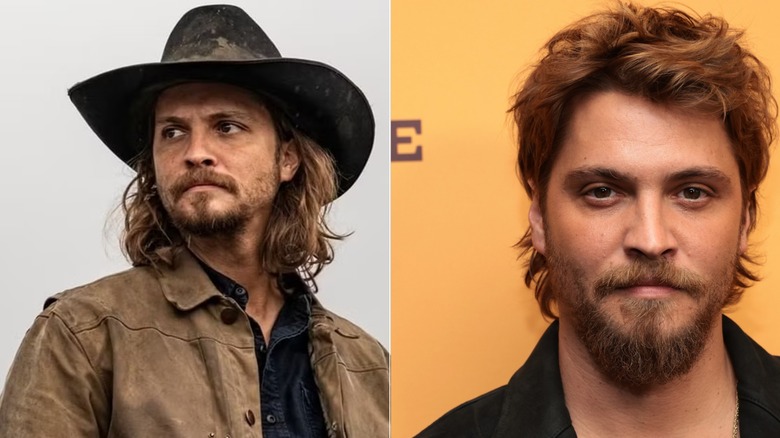 Luke Grimes and Kayce Dutton side-by-side