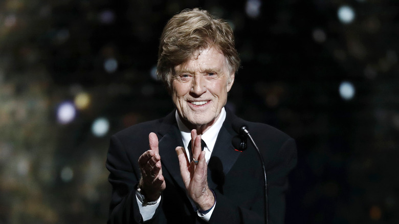 Robert Redford clapping