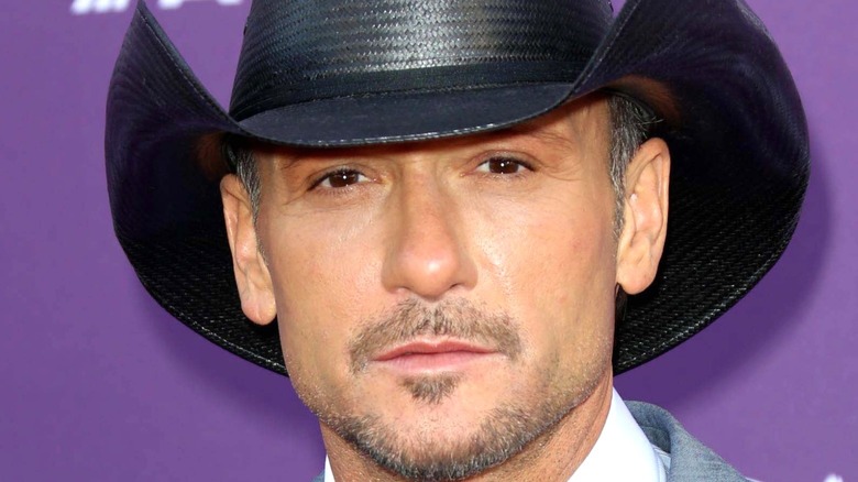 Tim McGraw wearing cowboy hat