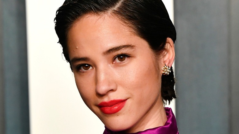 ECU of short haired Kelsey Asbille