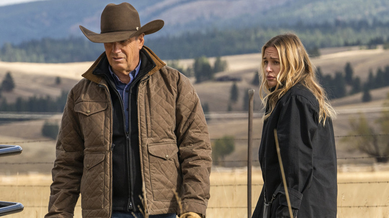 Kevin Costner and Piper Perabo star in Yellowstone
