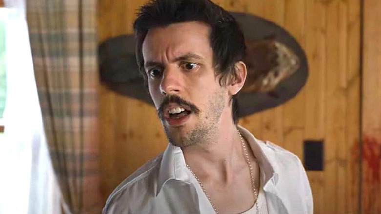 Scott Seiss wide-eyed in Cocaine Bear