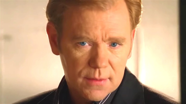 David Caruso staring