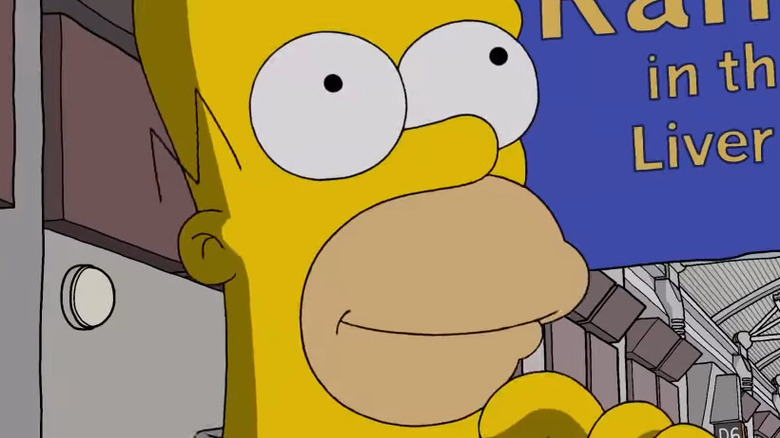 Homer Simpson thinking