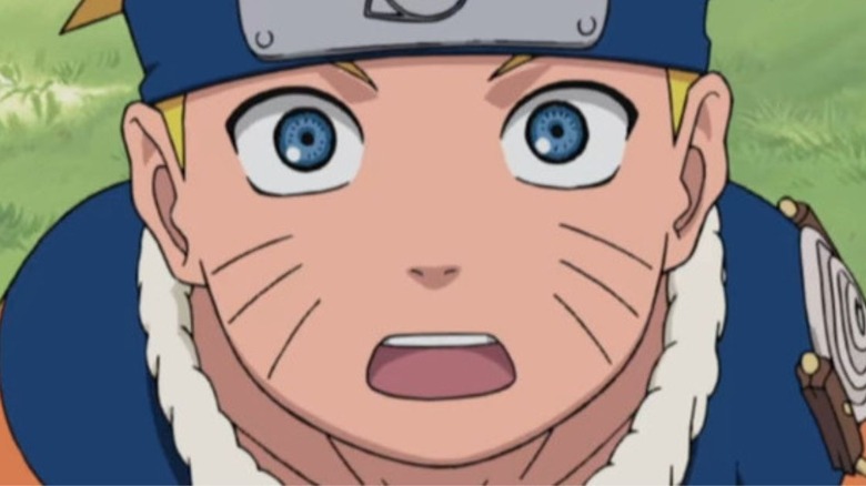 Naruto scowls in anger