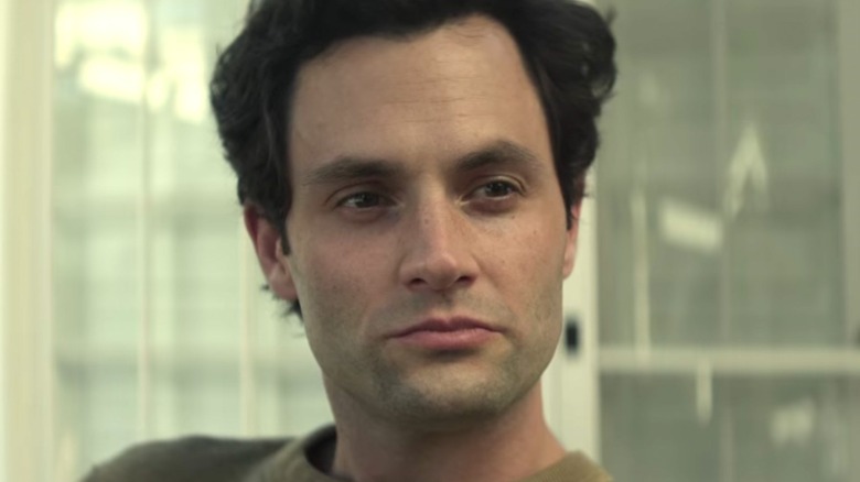 Penn Badgley glaring in You