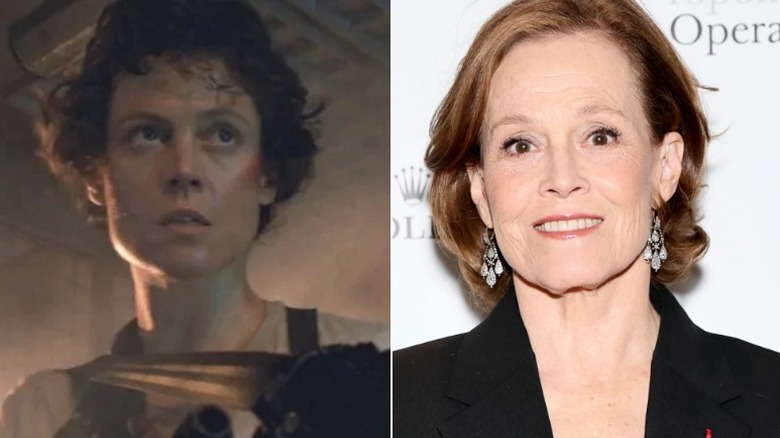 Lieutenant Ellen Ripley from Aliens and Sigourney Weaver