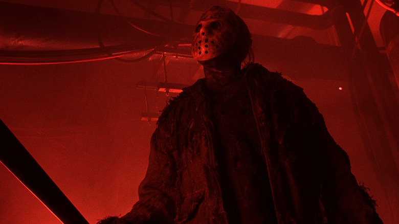 Jason holding machete