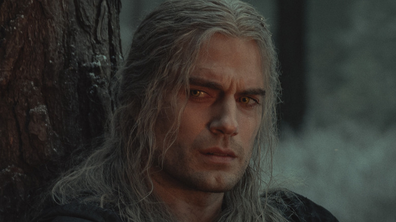 The Witcher Geralt looks worried