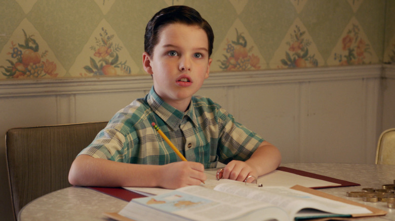 Sheldon is shocked in "The Big Bang Theory"