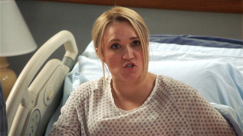 Mandy yells during labor 