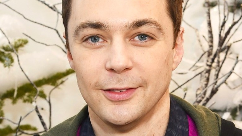 Jim Parsons smirking