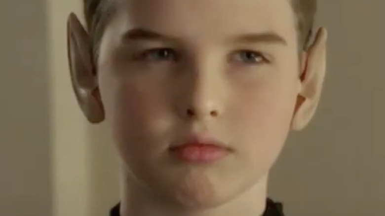 Young Sheldon frowning 