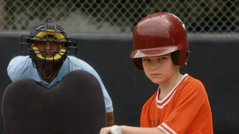 Missy Cooper playing baseball