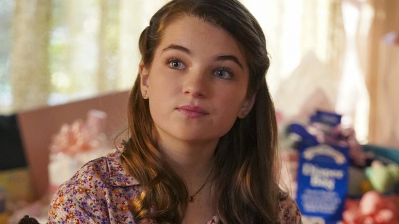 Missy wearing a floral dress on Young Sheldon