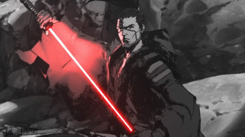 The Ronin sheathes his lightsaber