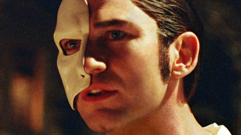 Gerard Butler phantom mask open mouthed
