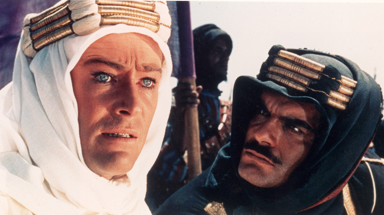 Sherif Ali ibn el Kharish glaring at T.E. Lawrence in 