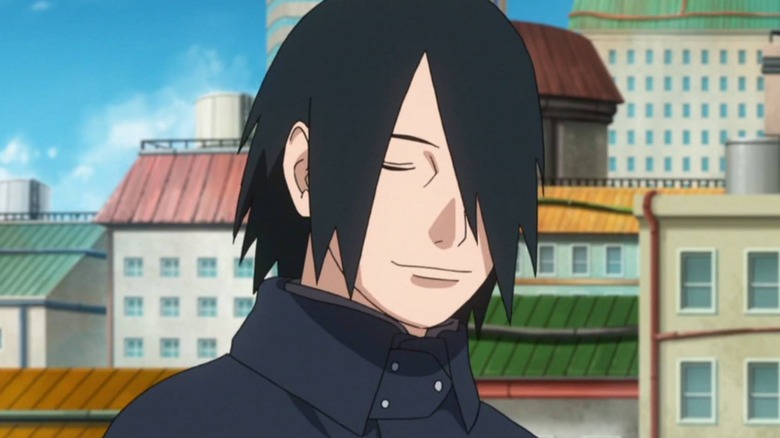 Sasuke gives a rare smile
